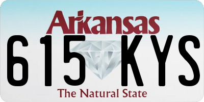 AR license plate 615KYS
