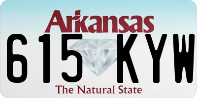 AR license plate 615KYW