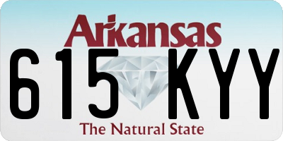 AR license plate 615KYY
