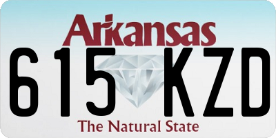 AR license plate 615KZD