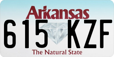 AR license plate 615KZF