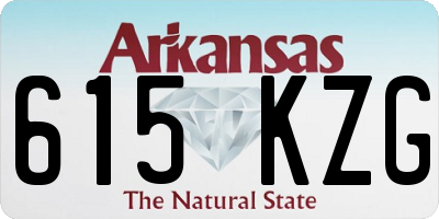 AR license plate 615KZG