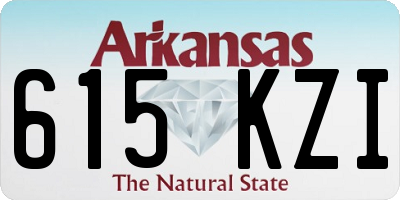 AR license plate 615KZI