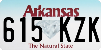 AR license plate 615KZK