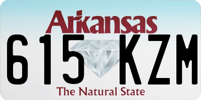 AR license plate 615KZM
