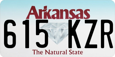 AR license plate 615KZR