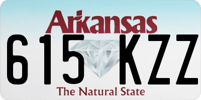 AR license plate 615KZZ