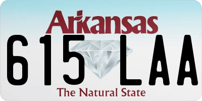 AR license plate 615LAA
