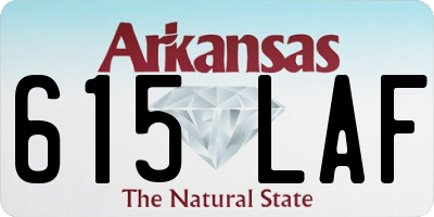 AR license plate 615LAF