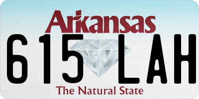 AR license plate 615LAH