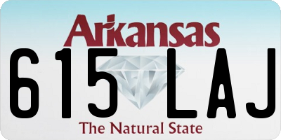 AR license plate 615LAJ