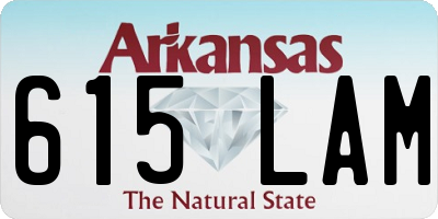 AR license plate 615LAM