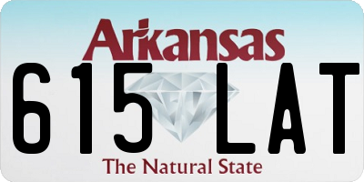 AR license plate 615LAT
