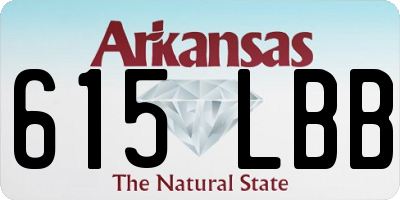 AR license plate 615LBB