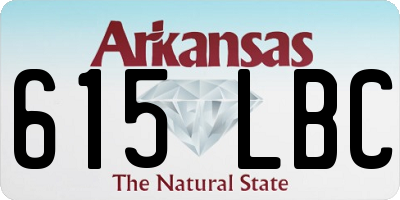 AR license plate 615LBC