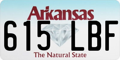 AR license plate 615LBF
