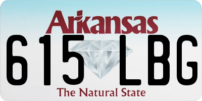 AR license plate 615LBG