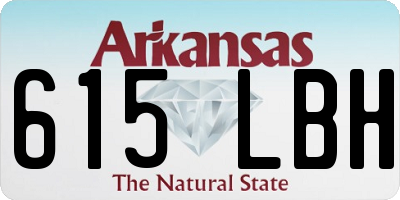 AR license plate 615LBH
