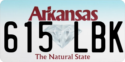 AR license plate 615LBK