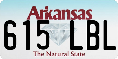 AR license plate 615LBL