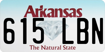 AR license plate 615LBN