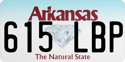 AR license plate 615LBP
