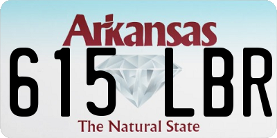 AR license plate 615LBR