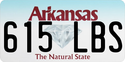 AR license plate 615LBS