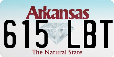 AR license plate 615LBT