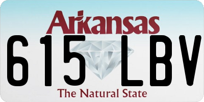 AR license plate 615LBV