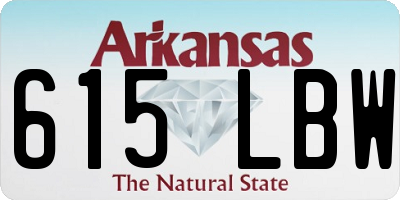 AR license plate 615LBW