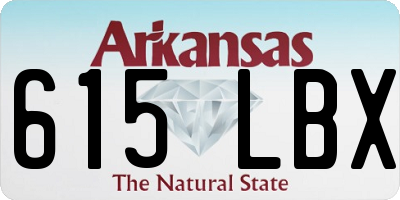 AR license plate 615LBX