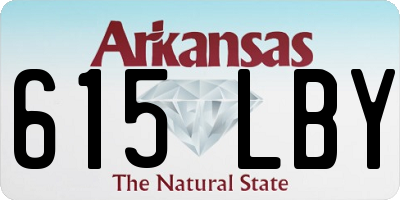 AR license plate 615LBY
