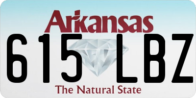 AR license plate 615LBZ