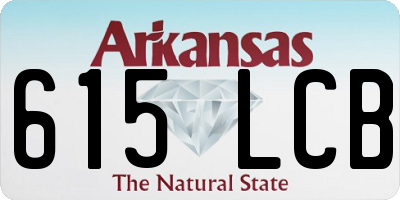 AR license plate 615LCB