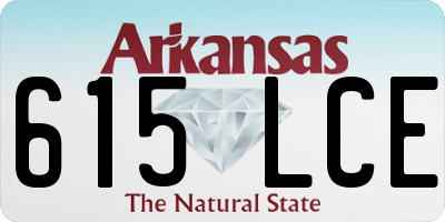 AR license plate 615LCE