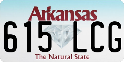 AR license plate 615LCG