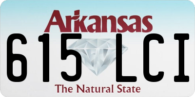 AR license plate 615LCI