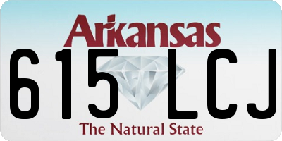 AR license plate 615LCJ