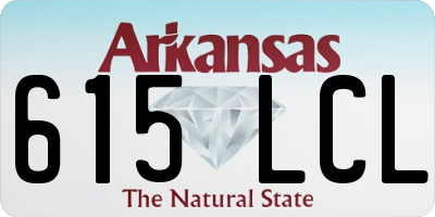 AR license plate 615LCL