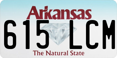 AR license plate 615LCM