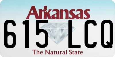 AR license plate 615LCQ