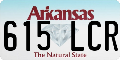 AR license plate 615LCR