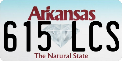 AR license plate 615LCS