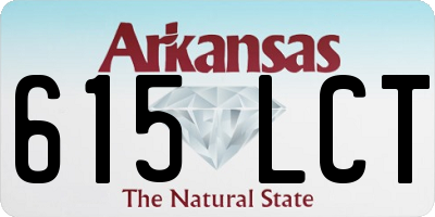 AR license plate 615LCT