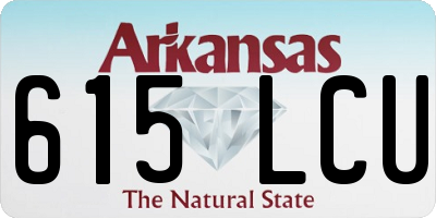 AR license plate 615LCU