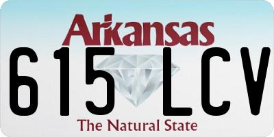 AR license plate 615LCV