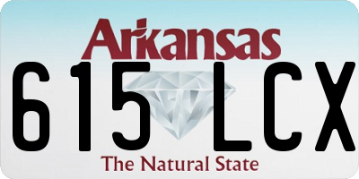 AR license plate 615LCX
