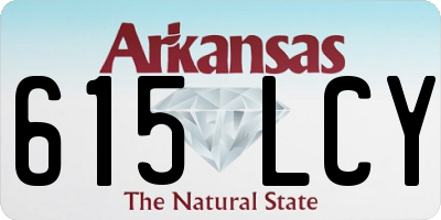AR license plate 615LCY