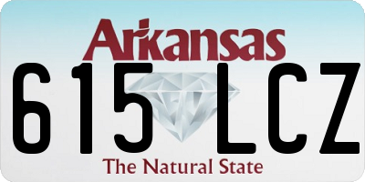 AR license plate 615LCZ